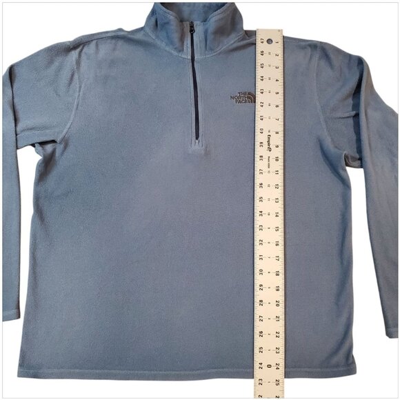 The North Face Fleece Sweater Mens Medium Half Zip Long Sleeve Outdoor Hiking - Picture 6 of 13
